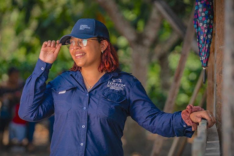 A Heifer staff member in Honduras.