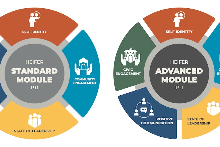 Graphic showing Personal Transformation Modules.