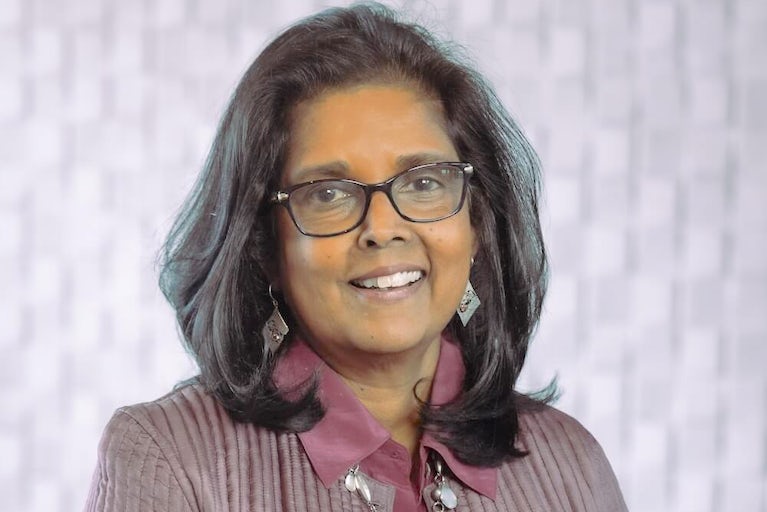 Surita Sandosham, CEO of Heifer, professional headshot.